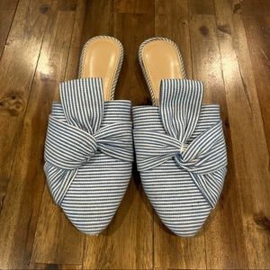 LC Lauren Conrad Women's Tie Front Mules